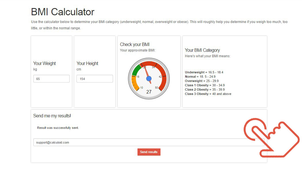 Calculoid BMI Calculator