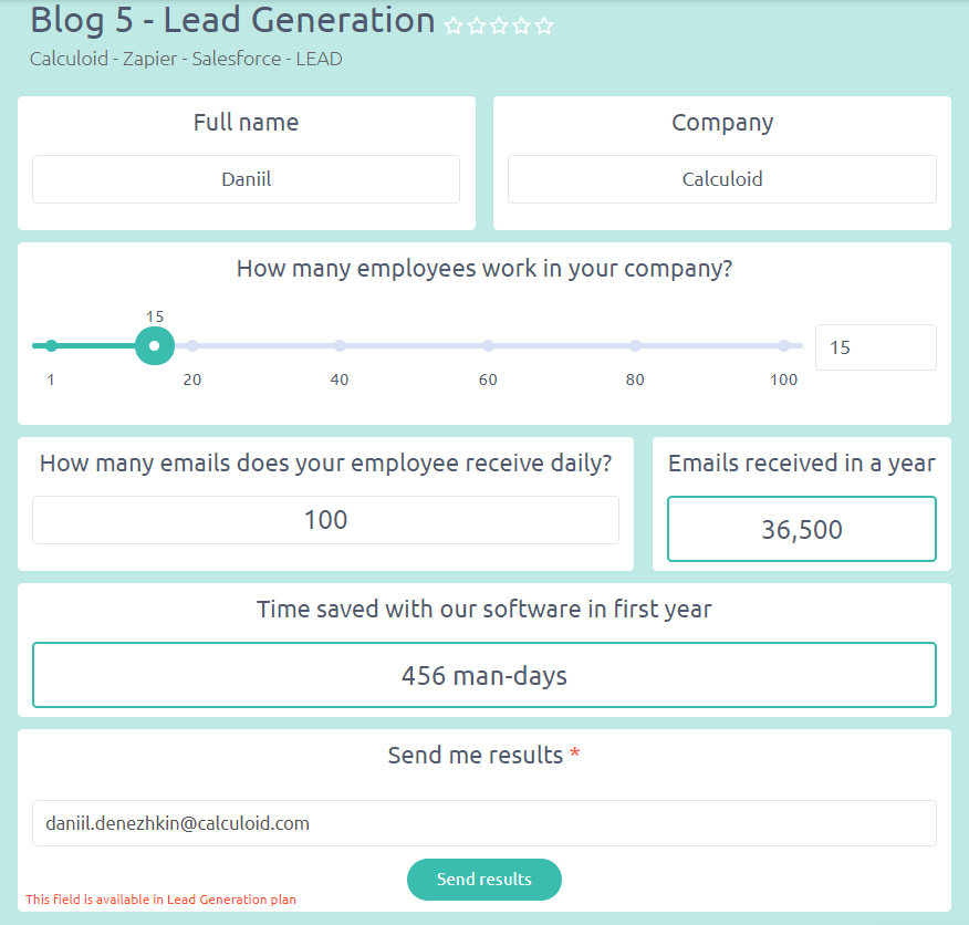 在线商店计算器模板 -  Calculoid.com