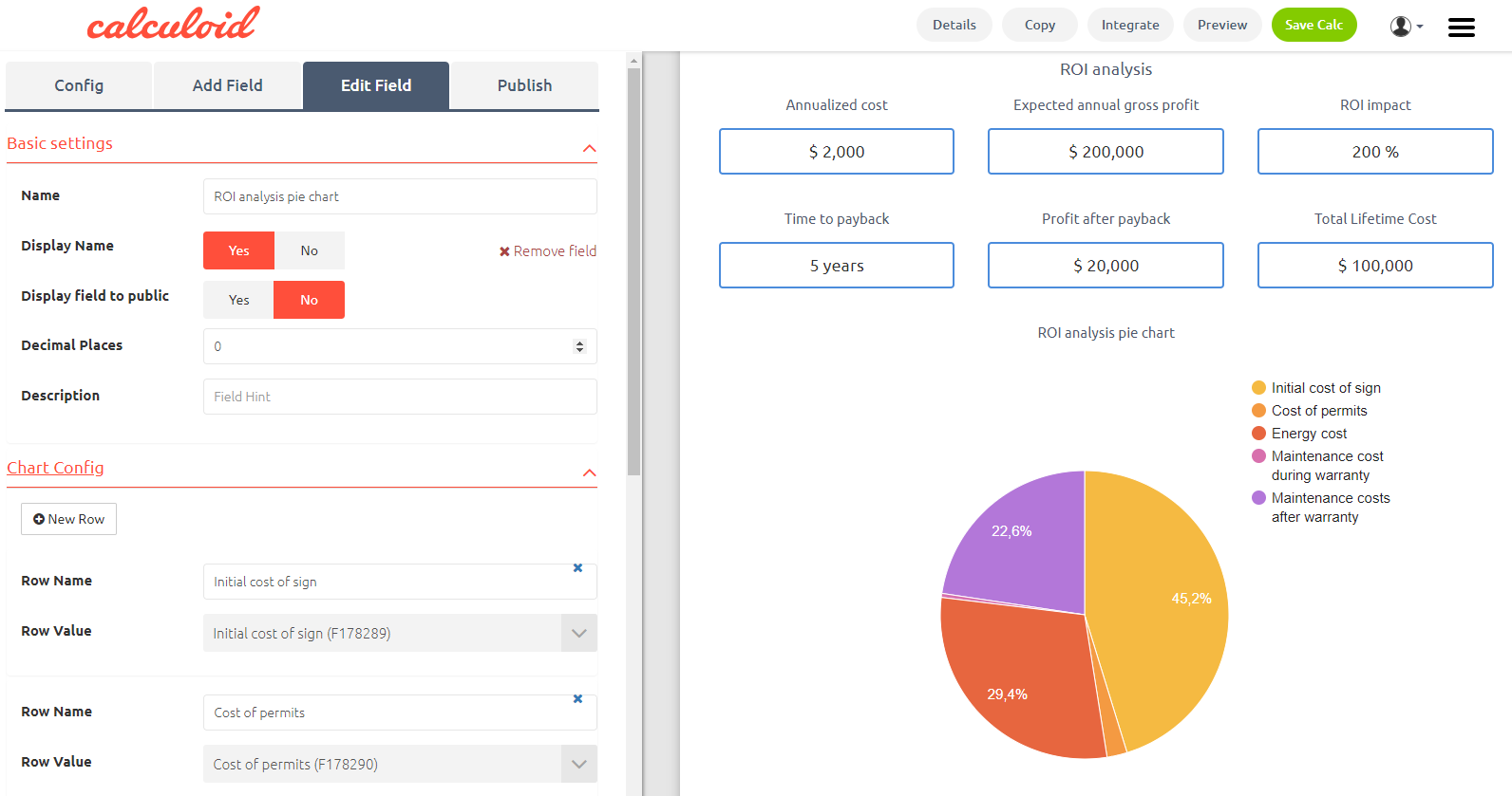 04 Calculoid 2019 new pie chart field