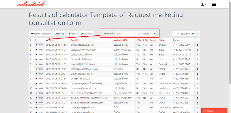 Calculoid_web_calculadores_envíos_beta_sort - Calculoid.com