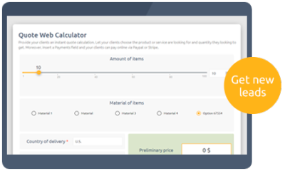 Calculoid Solutions Quote Calculator preview