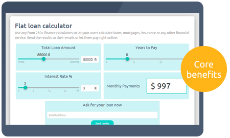 Calculoid Solutions Finance Aperçu de la calculatrice