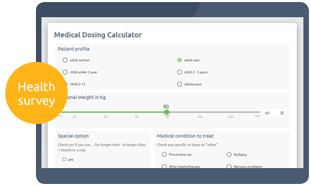 Aperçu de la calculatrice médicale Calculoid Solutions