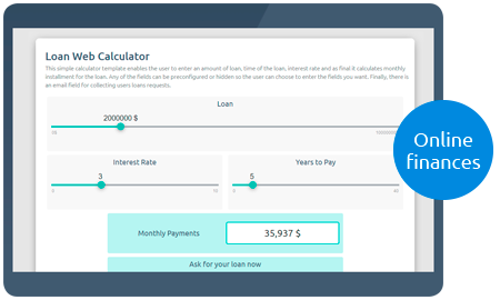 Calculoid Loan Web Calculatorプレビュー