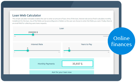 Prêt Calculoid Web Calculatrice Aperçu